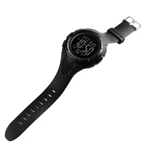 Мужские спортивные часы Skmei 1535 Dive (Черный с черным) - фото 8