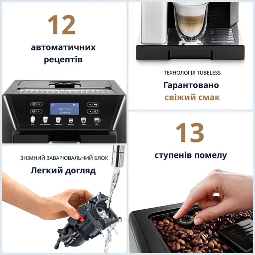 Кофемашина DeLonghi Eletta Cappuccino Evo ECAM 46.860 B - фото 6