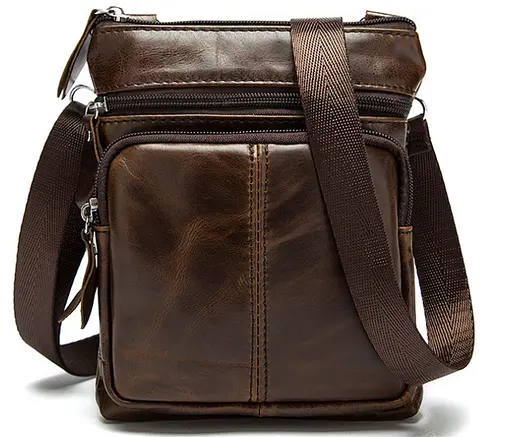 Сумка кожаная мужская Vintage 14х18,5х3 см sum0012371 - фото 1