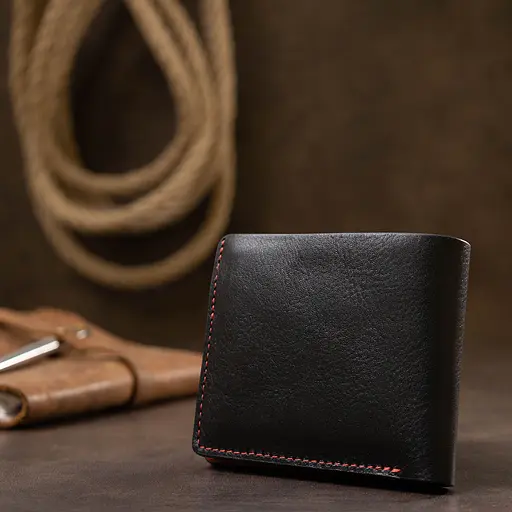 Женское кожаное портмоне Grande Pelle 11х9х2 см acs0018778 - фото 7