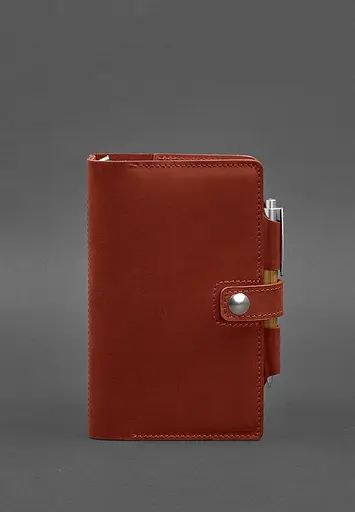 Жіночий шкіряний блокнот (Софт-бук) 4.0 кораловий - фото 2