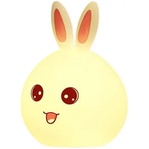 Детский силиконовый ночник Заяц Rabbit Silicone Lamp LY-271 аккумуляторный светильник игрушка для сна - фото 1