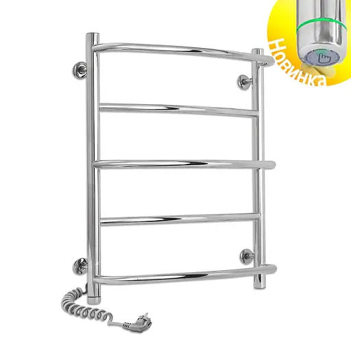 Электрический полотенцесушитель Laris Евромикс П5 450x500 Э сенсор S3 левый 73207674, Хром, Левое, Электронный - фото 2