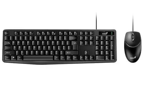 Комплект Genius KM-170, черный, Optical, USB, клавиатура+мышь - фото 1