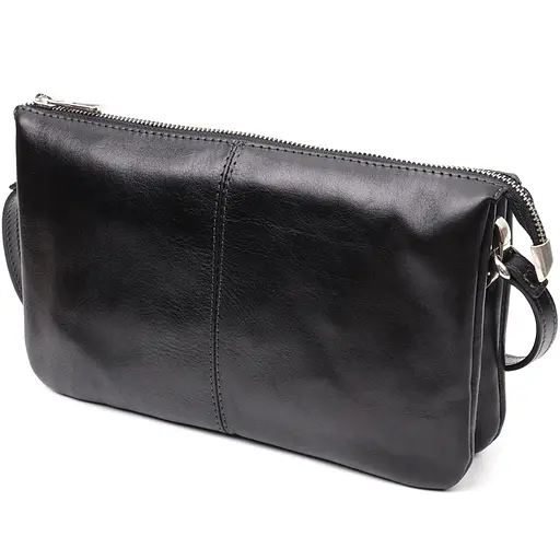 Кожаная женская сумка Grande Pelle 26х15.5х3 см sum0023600 - фото 3