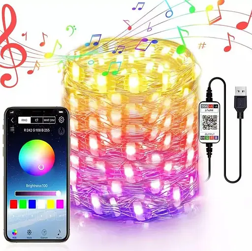 Умная гирлянда Play Smart управление от смартфона 10 м 100 лампочек - фото 2