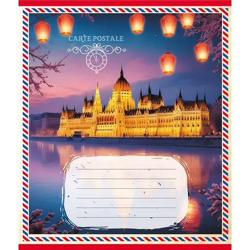 Зошит учнівський "Листівка" Leader 024-560268L-2 в лінію, 24 аркуші - фото 1