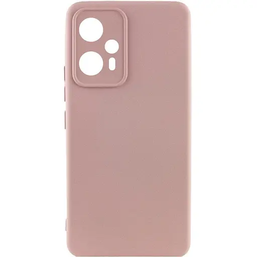 Чехол Silicone Cover Lakshmi Full Camera A для Xiaomi Redmi Note 12T Pro Розовый / Pink Sand