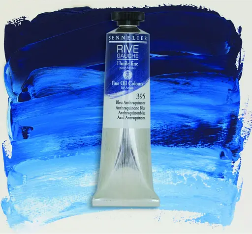 Масляная краска Rive gauche 40 мл, Антрахиноновый синий (Anthraquinone Blue) - фото 2