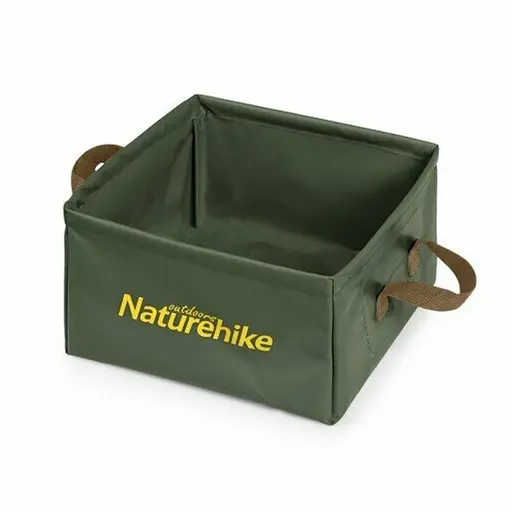 Складаний контейнер для води із ПВХ Naturehike NH19SJ007 Square bucket 13л (Зелений)