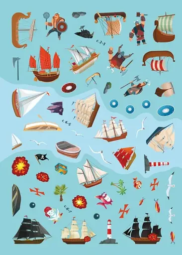 Книжка з наліпками. Кораблі - фото 6