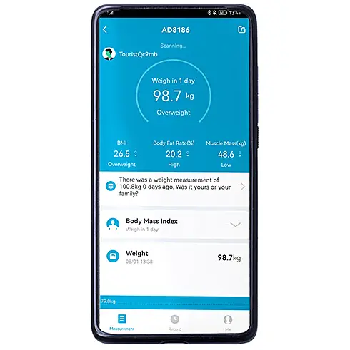 Аналитические весы для ванной комнаты Adler AD 8186 Black - фото 6