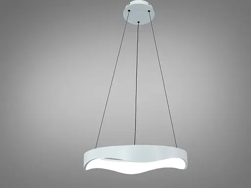 Світлодіодна люстра Romin з підсвічуванням на пульті 90 Вт чорна - фото 1