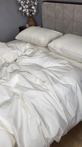 Комплект постельного белья бязь PREMIUM белый - двухспальный - фото 5