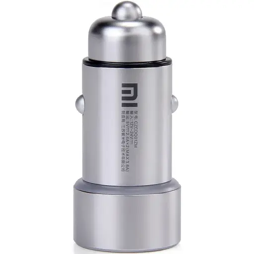 Автомобільний зарядний пристрій Xiaomi Car Charger Silver GDS4042CN, GDS4048GL - фото 1