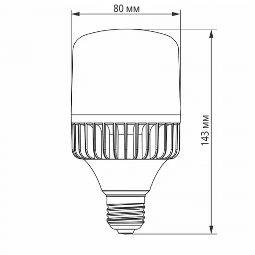 LED лампа VIDEX A80 30W E27 5000K - фото 3