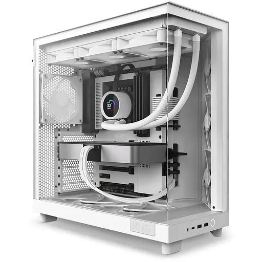 Корпус NZXT H6 Flow White (CC-H61FW-01) без БЖ