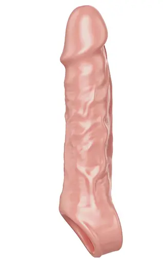 Насадка на пеніс Get Real Extension Sleeve M 16 см (тілесний) - фото 2