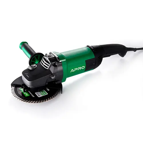 Шлифмашина угловая сетевая Apro 180/2300 ПРМ 2300Вт 180мм 8500 об/мин(899011) - фото 1