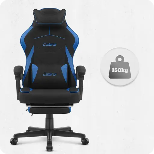 Крісло Cabro C502 Black-Blue (тканина) - фото 6