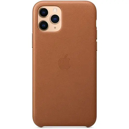 Оригинальный кожаный чехол Apple Leather Case для iPhone 11 Pro Max (6.5") Saddle Brown (MX0D2ZM/A) - фото 9