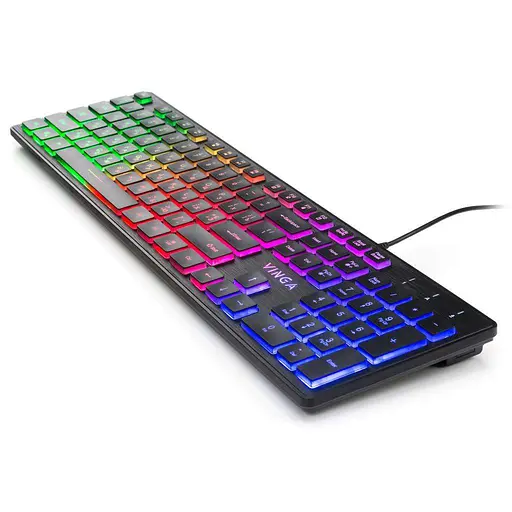 Клавіатура Vinga KB410 USB Black (KB410 Black) - фото 3