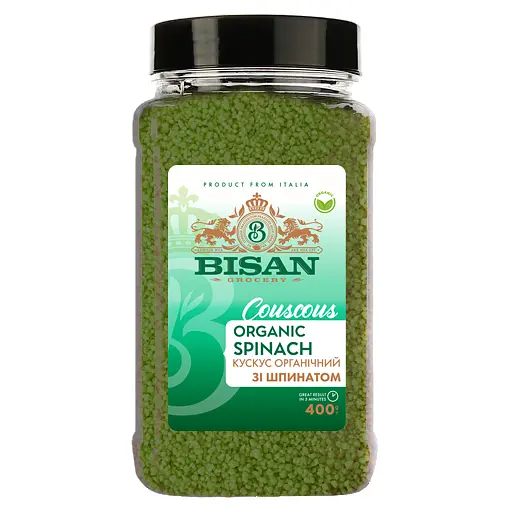 Кускус Bisan органический со шпинатом 400 г