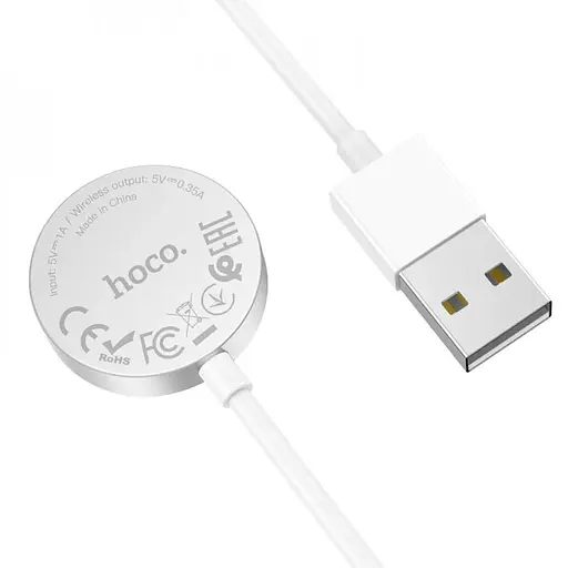 БЗП Hoco CW39 Wireless charger for iWatch (USB) White - фото 5