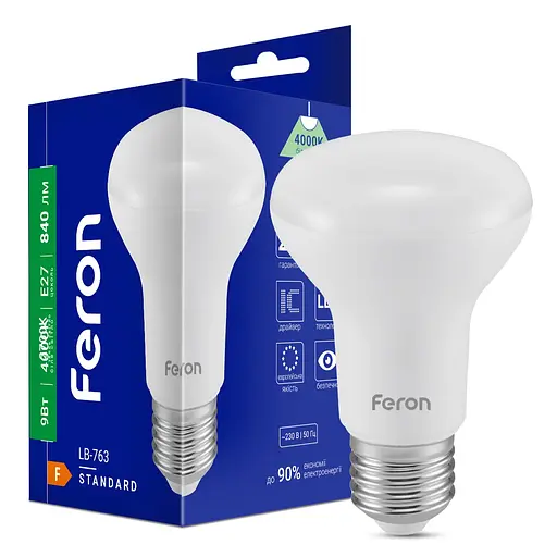 Светодиодная лампа Feron LB-763 9 Вт E27 4000K - фото 1