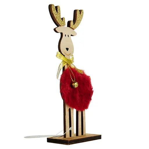 Украшение декоративное Yiwu Олень с цветным мехом в ассортименте 20 см (952042) - фото 5