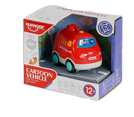 Машинка HE 0537-5 "Пожарная машина", звук, свет, в коробке (6900048090077) - фото 1