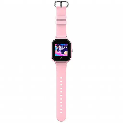 Розумні дитячі смарт годинник-телефон Wonlex KT24 4G камера прослуховування геозона WI-FI GPS SIM Pink (17008) - фото 2