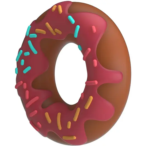 Эрекционное кольцо Pretty Love Super Donut Cock Ring 4.6 см розовое - фото 3