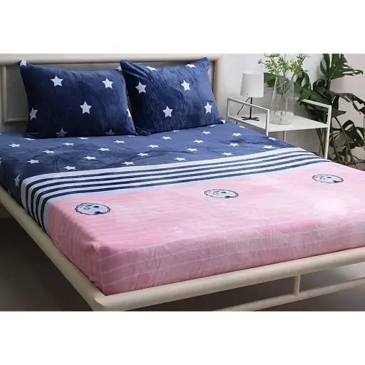 Простыня на резинке с наволочками TAG Tekstil 160х200х20 см 000267595