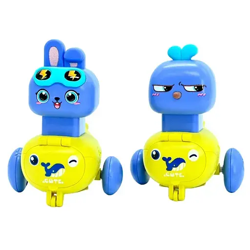 Машина с заводным механизмом, подвижные элементы, свисток. - фото 4