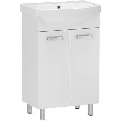 Тумба для підлоги RJ Soft-B з умивальником Proxy 101960UA 60 см Білий RJFU044-0160WHSET(RJFU044-0160WH + 101960UA) Білий - фото 1