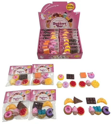 Коллекционные игрушки в наборе Monster Gum mochi squishy Десерт бар (T25004) - фото 3