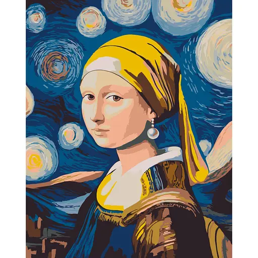 Картина по номерам "Мона с жемчужной сережкой" ©arttem_illustrations 10181-AC 40x50 см