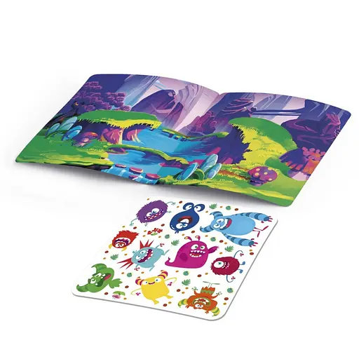 Набір для творчості "Монстрики" Vladi Toys VT4206-52, 10 наліпок на планшетці - фото 3