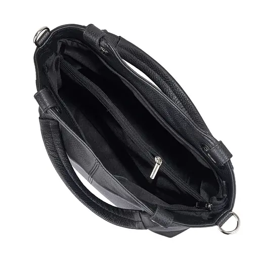 Кожаная женская сумка Virginia Conti 34х27х13 см sum0028616 - фото 5