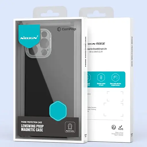 Чехол Silicone Nillkin LensWing Prop Magnetic для Apple iPhone 16 Pro 6.3 Черный/Black - фото 7