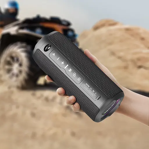 Портативна bluetooth колонка Zealot S49 Pro з LED підсвічуванням чорний - фото 7