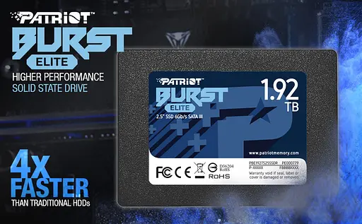 Диск SSD - сэндвич накопитель Patriot Burst Elite 1.92 TB 2.5" - фото 3