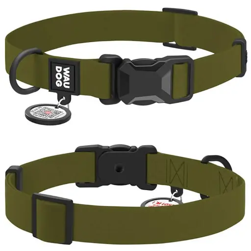 Collar WAUDOG Magnet - Нашийник водостійкий з магнітною пряжкою-фастексом і QR паспортом для собак - S (1,5х26-35 см)