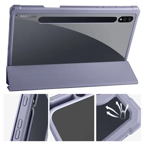 Чохол TPUCristal SlimTPU Spen holder Samsung Galaxy Tab S9 Plus / S9+ FE / S10+ 12.4 Фіолетовий - фото 5