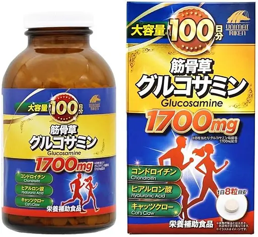Диетическая добавка Unimat Riken глюкозамин, хондроитин 1700 мг на 100 дней 800 шт. - фото 1