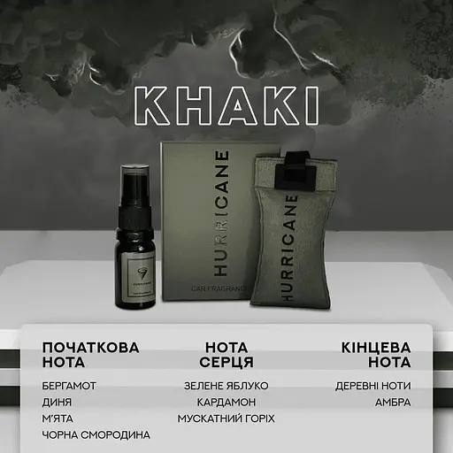 Автомобільне аромасаше Hurricane Khaki Mirror Standart [135335] - фото 2
