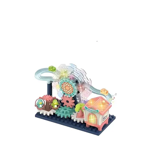 Трек 88008 с мелодиями, подсветкой и подвижными шестернями, работает от батареек или USB - фото 2