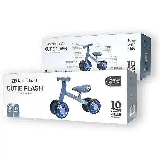 Каталка-біговел Kinderkraft Cutie Flash Blue (KRCUFL00BLU0000) - фото 6