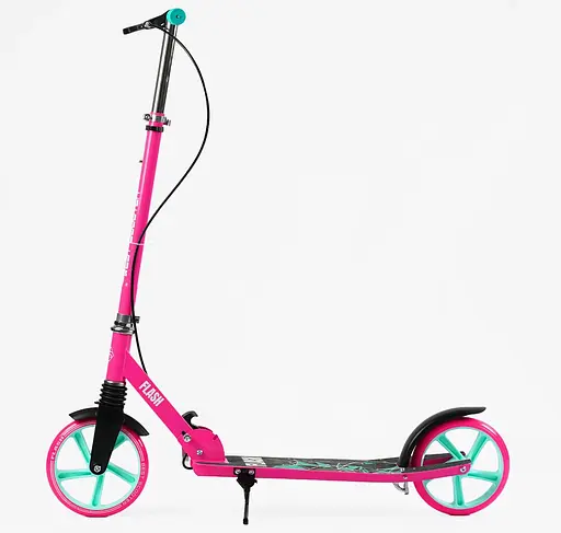 Самокат Best Scooter 88-102х54х12.5 см Чорно-рожевий 000283572 - фото 3